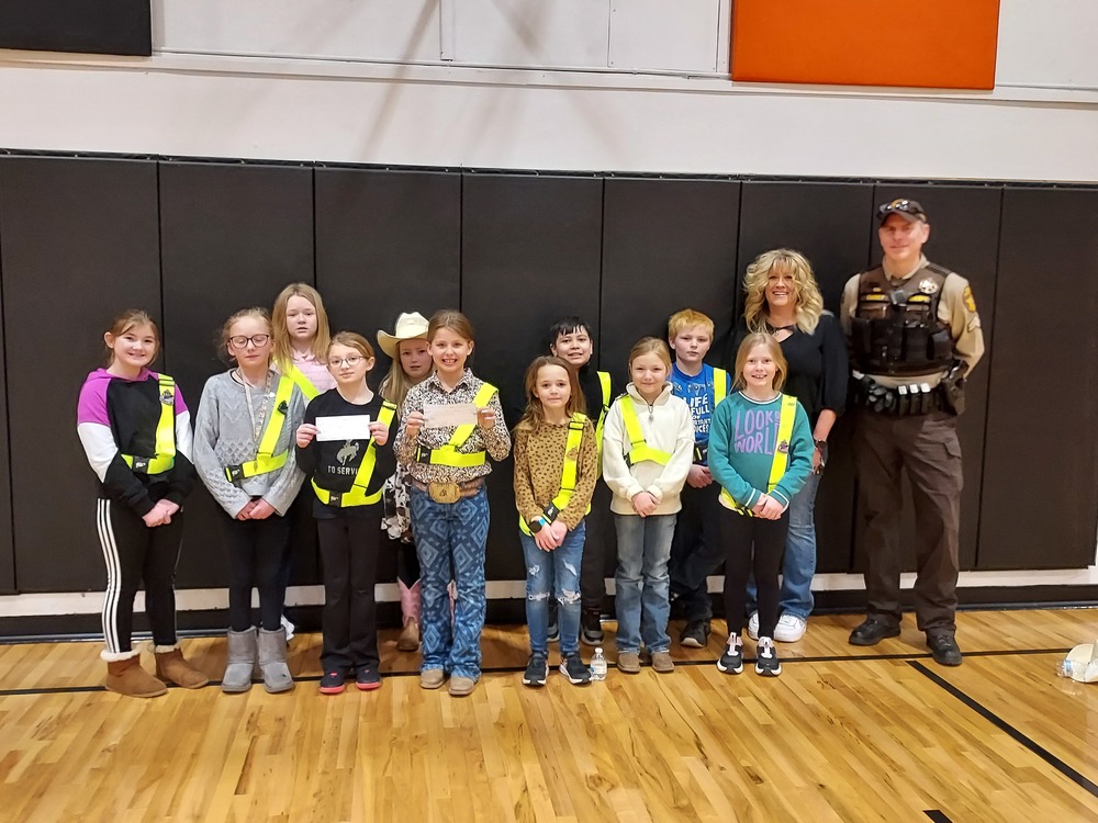 Safety Patrol Donation to Local Animal Shelters Killdeer Public School