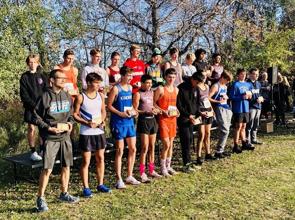 Top 20 boys at ND State Cross Country Meet