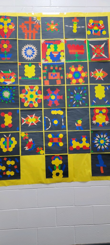 Friendship Quilt with Geometric Shapes