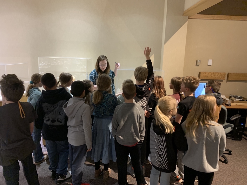 3rd grade students in museum