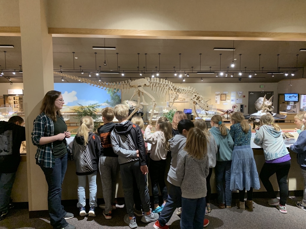 3rd grade students in museum
