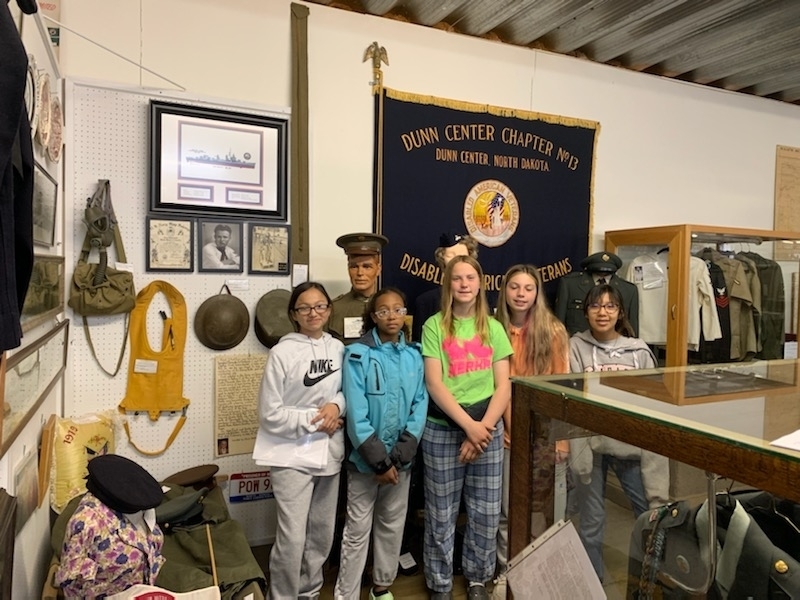 5th graders at Dunn County Museum