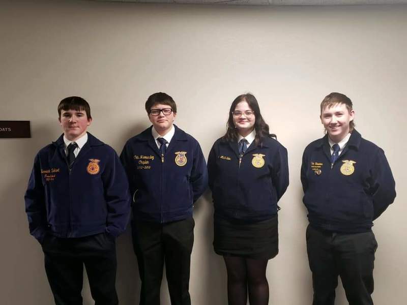 Killdeer FFA Attends First CDE at DSU Killdeer Public School