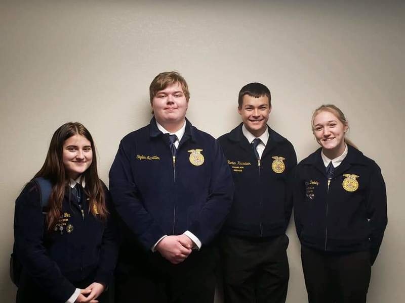 Killdeer FFA Attends First CDE at DSU Killdeer Public School
